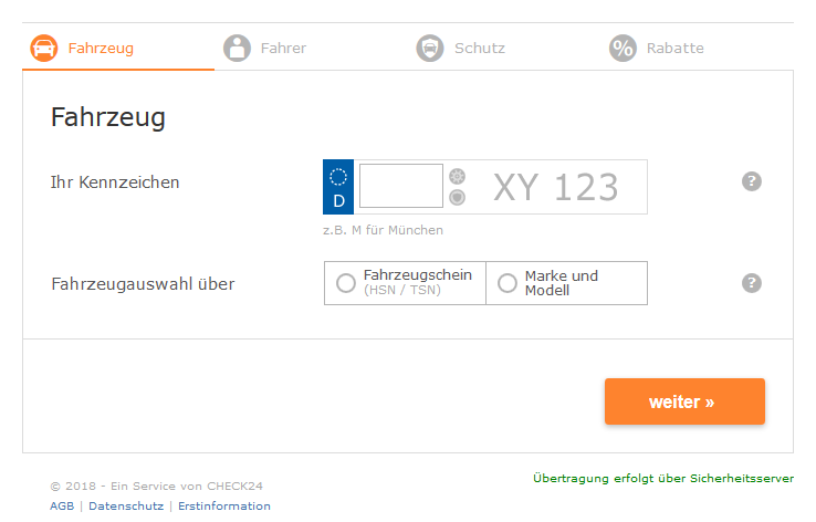 Kfz Vergleichsrechner